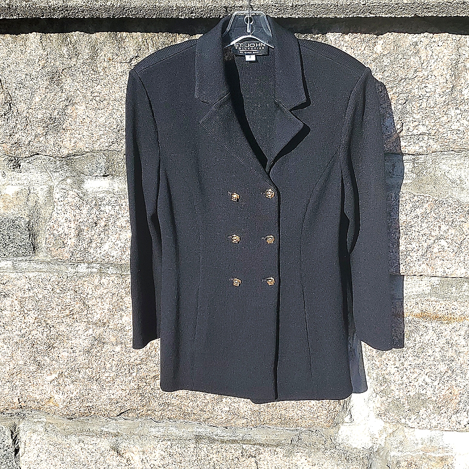 St. John Collection By Marie Gray Double-Breasted Suit Coat Size 8